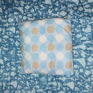 Handmade Aromatherapy Sachet Pillow Lavender Blue Polka Dot Medium Oil Infused